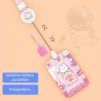 Yimei plastični držač kartice, crtić stil, ovlaštena privatna marka