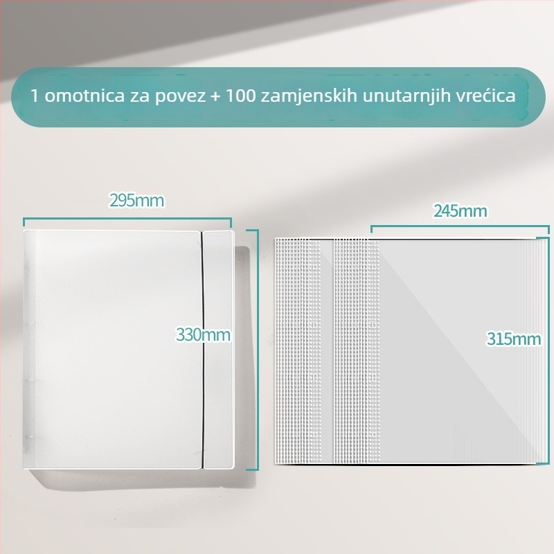 Jojo album za pohranu slikovnica s listovima na slobodnim listovima i zaštitnim kućištem; standardni model; bez logotipa; bez prilagođavanja