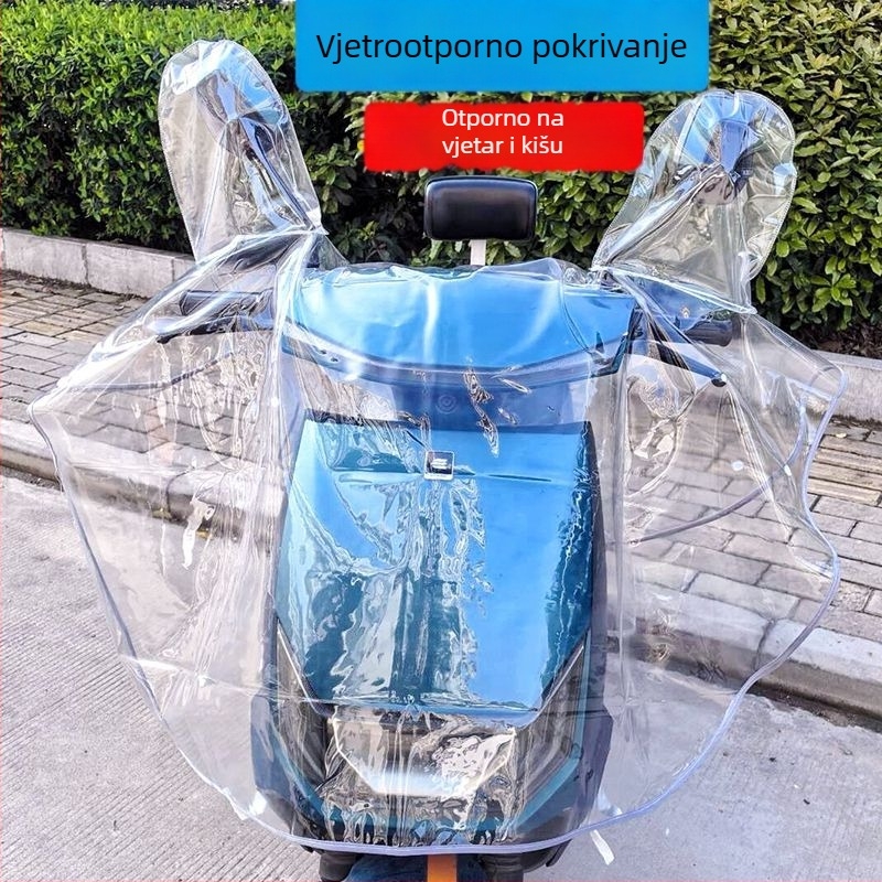 Odeća za automobil – vodootporna pokriva prednje strane električnog vozila, zaštita središnje ploče, zaštita od prašine, universalno, uvećano.