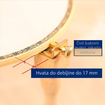 Okvir za križno vezenje u francuskom stilu, stolni drveni stalak, Su vezenje, baza s tri noge ravnog dna, za dnevni boravak