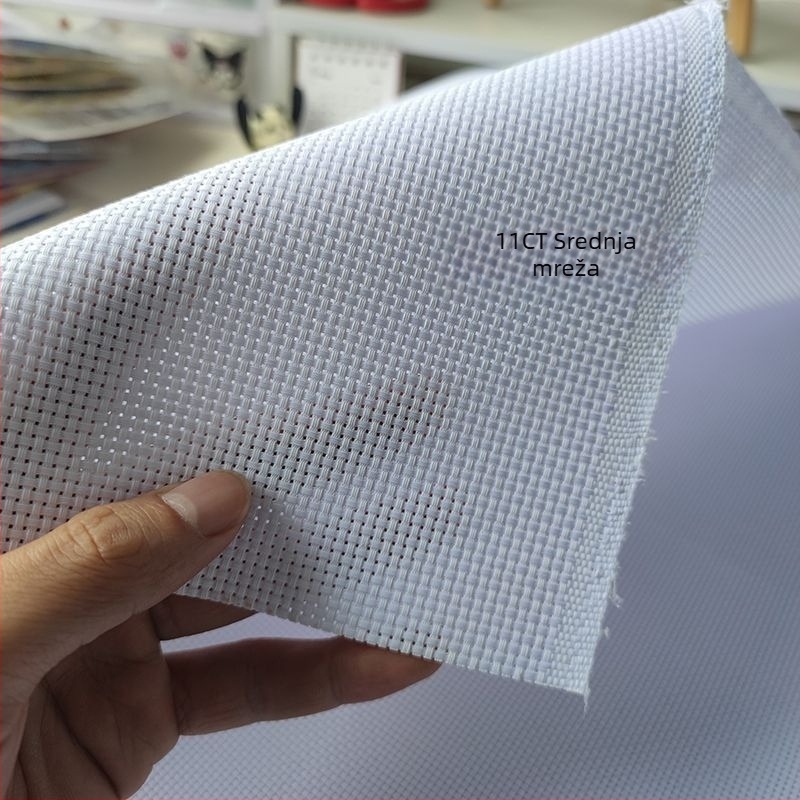 Platna za križno šivanje – srednje gruba karirana šara, kineska serija stila, šivana tkanina, moderni minimalistički stil