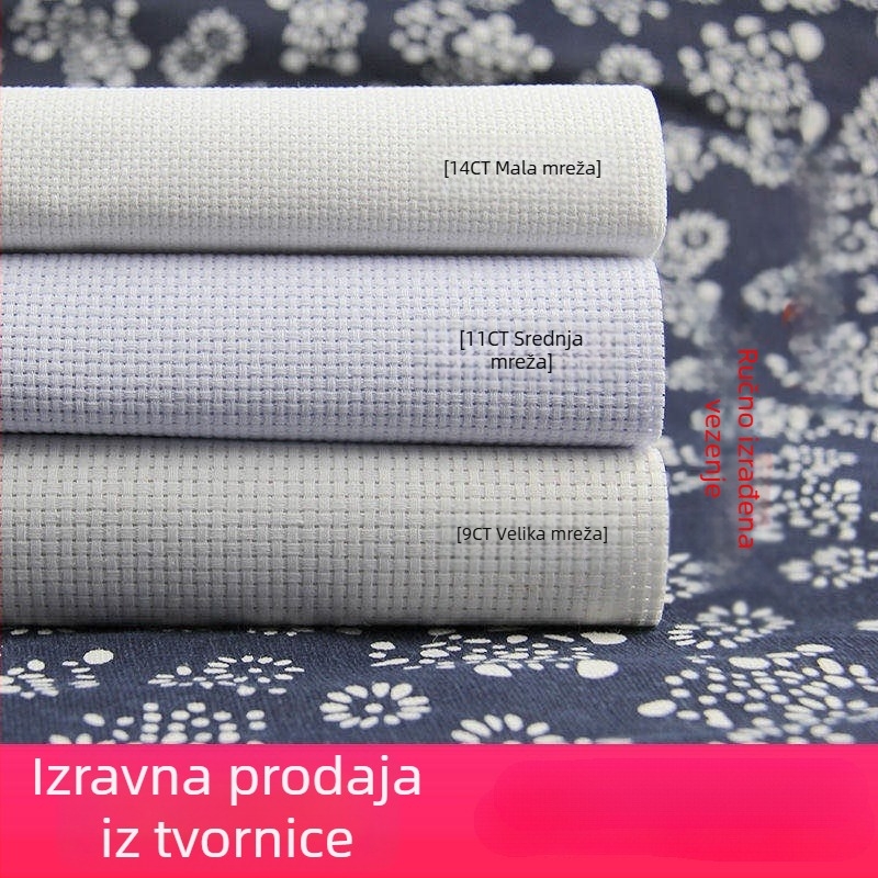 Set križnog boda, plastična pločica, tkanina 9ct