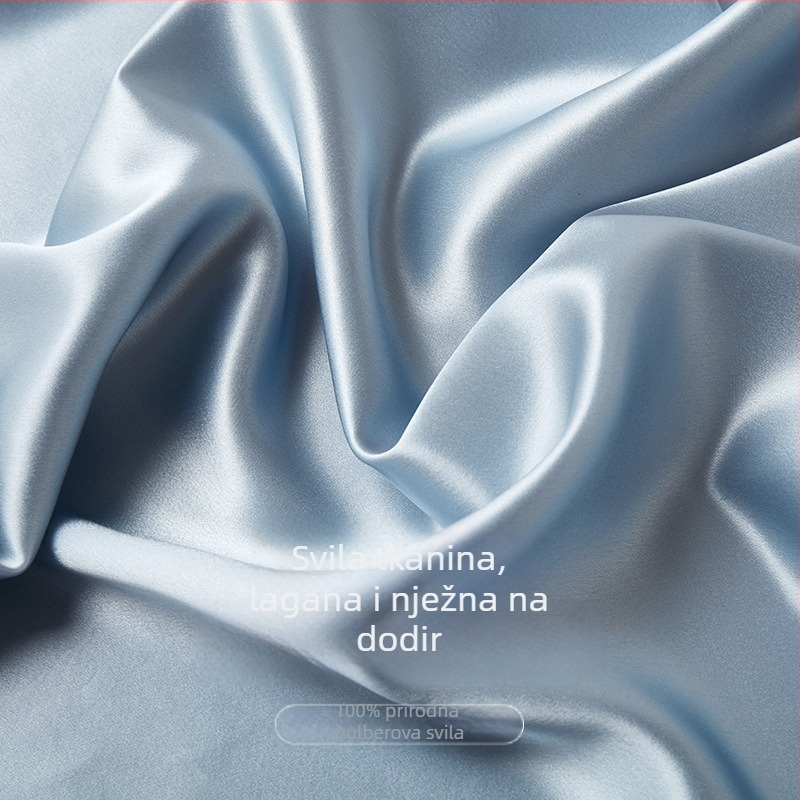 Jastučnica - 100% svila od mulberry, srebrni ioni, sjajna površina, gustoća 22 mom, tkanina 60, reagativno bojanje
