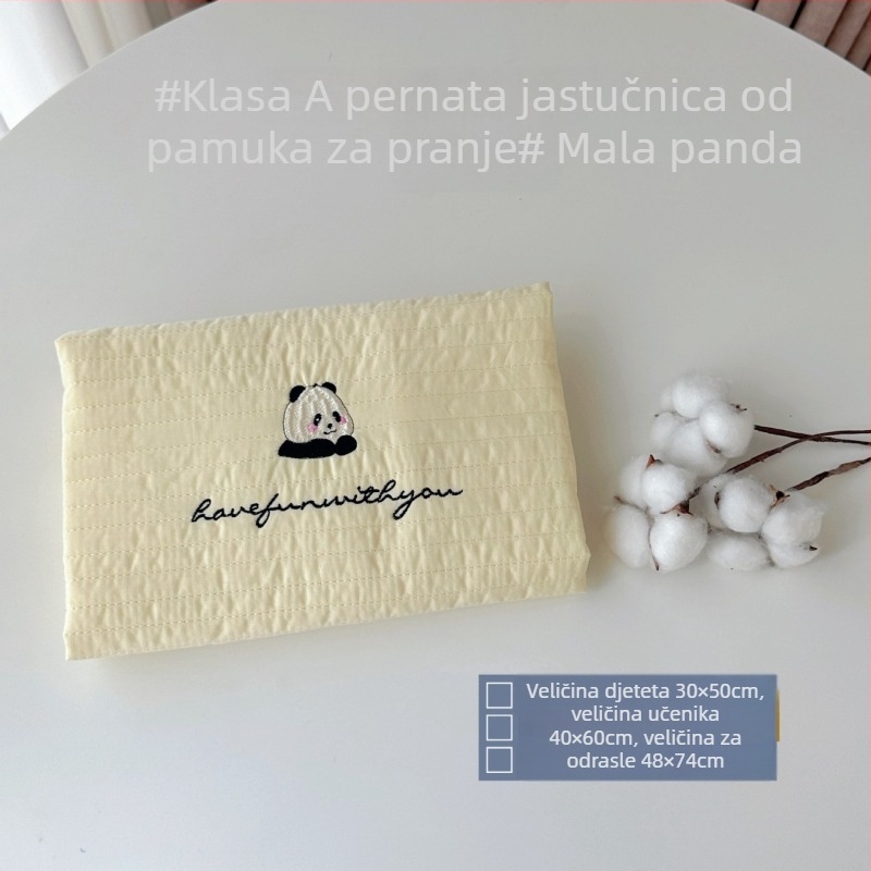 Dječje pamučne navlake za jastuke, set od 2 komada, 100% pamuk; tkanina s izšivanjem, twill i quilt; reaktivno bojanje