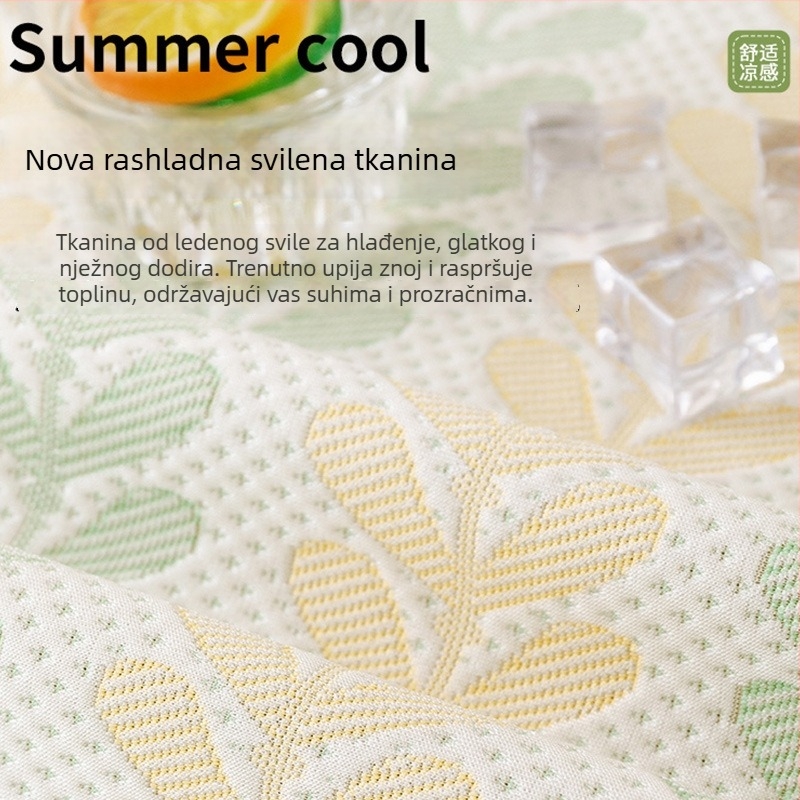 Ljetna zaštitna navlaka za kauč od ledene svile, potpuno pokriće kutnog kauča, moderni minimalistički stil, model 2026