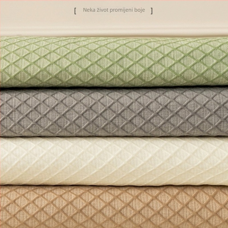 Pokrov za trosjed kauč, osvježavajući svilenkasti materijal, nordijski stil, protuklizni, potpuno pokrivanje