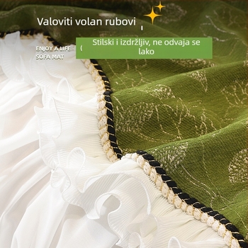 Francuska chenille navlaka za kauč, 2025 model, univerzalna za sve sezone, otporna na ogrebotine mačaka