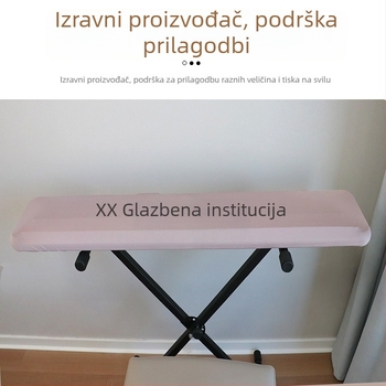 Elastična zaštitna navlaka za električnu klavijaturu s 61/71/88 tipke, Milk Silk materijal, jednostavan moderni stil