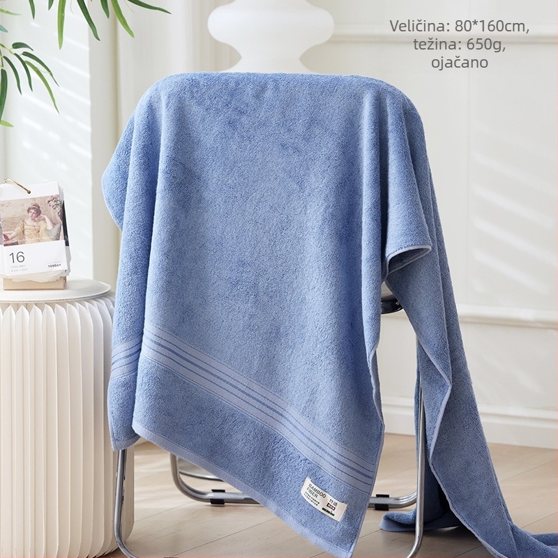 Ručnik za kupanje od bambusovih vlakana, težina iznad 500 g, pređa 32, plosno tkanje, prilagodljivo
