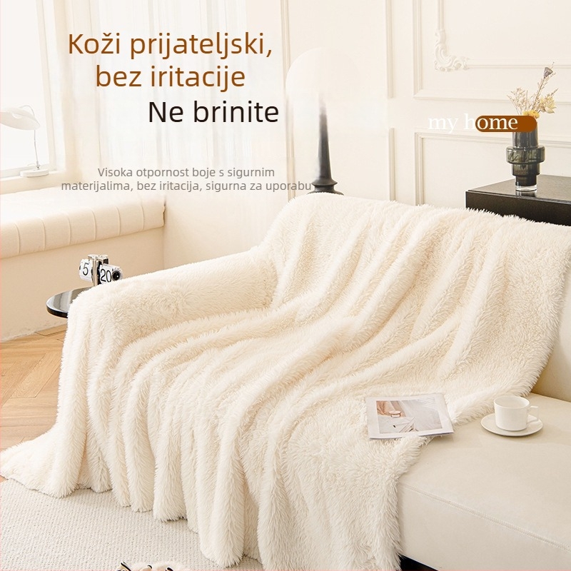 Trojesezidni nordijski plišani prekrivač za kauč, zaštita od prašine Moisturizer