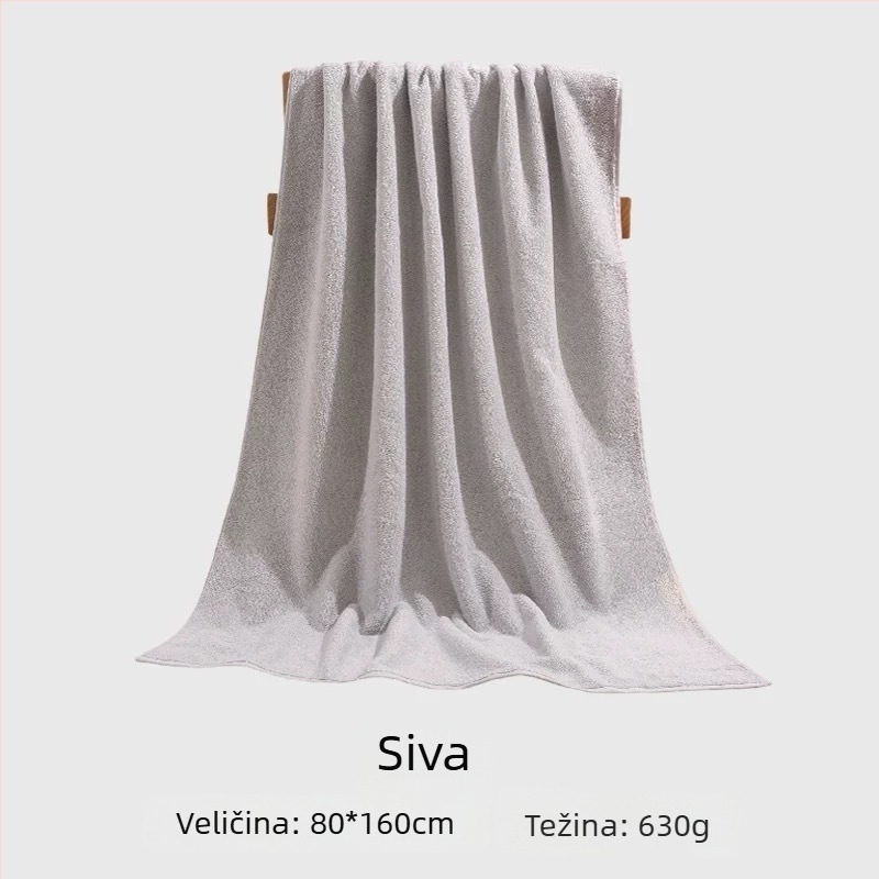 Matte pamukani ručnik za kupanje i plažu, Klasa A, siguran za bebe, 500 g+, 32 vlakna, ravno tkanje