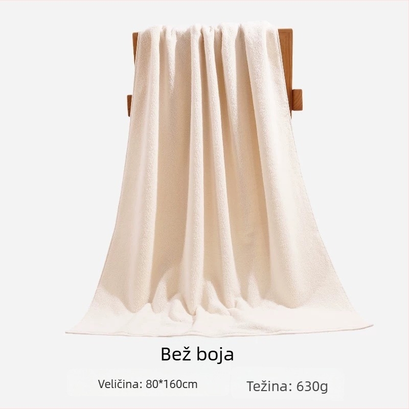 Matte pamukani ručnik za kupanje i plažu, Klasa A, siguran za bebe, 500 g+, 32 vlakna, ravno tkanje