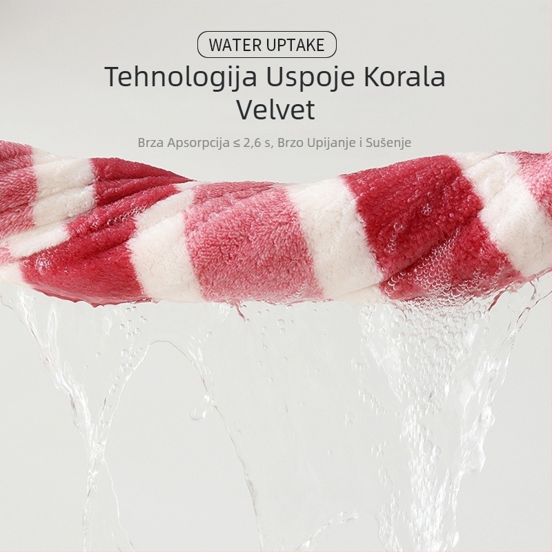 Koral fleece ručnik za kupanje, 400-500 g, 150D pređa, završni šav