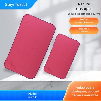 Vanjski mikrovlakneni ručnik, brzo sušići i upija vlagu; 200–300 g; pređa 150D; 85% poliester