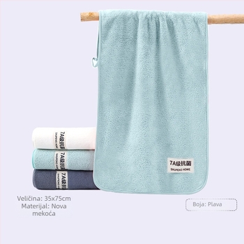 Koralni flis kupaonski ručnik za kućnu upotrebu — debeo i upija; težina 200–300 g, pređa 150d, jacquard završna obrada, vez i šav