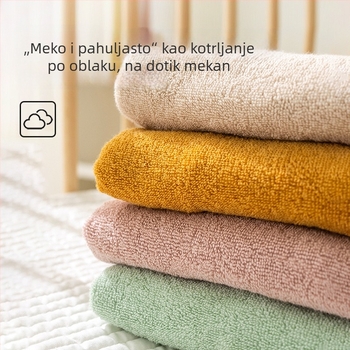 Dječji ručnik s kapuljačom i zavijanje, od čiste pamuka, 150D terry, 300–400 g
