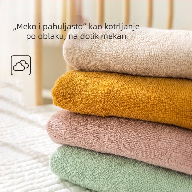 Dječji ručnik s kapuljačom i zavijanje, od čiste pamuka, 150D terry, 300–400 g