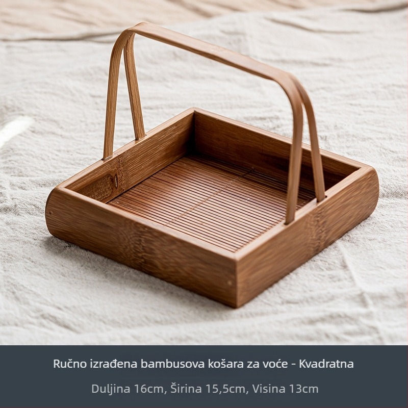 Koš za voće od bambusa Xie jia – vintage, lagani luksuzni retro stil