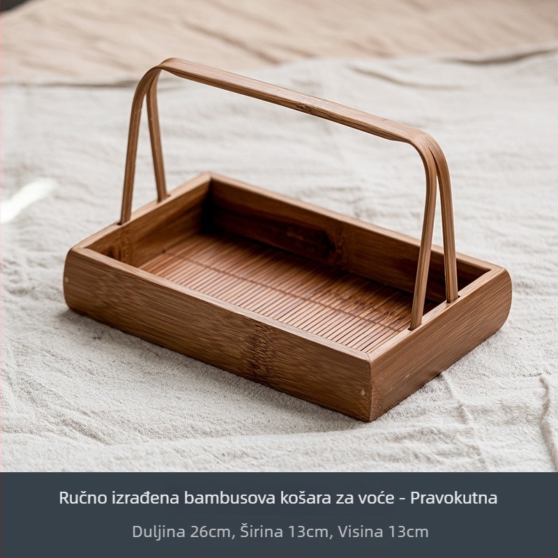 Koš za voće od bambusa Xie jia – vintage, lagani luksuzni retro stil