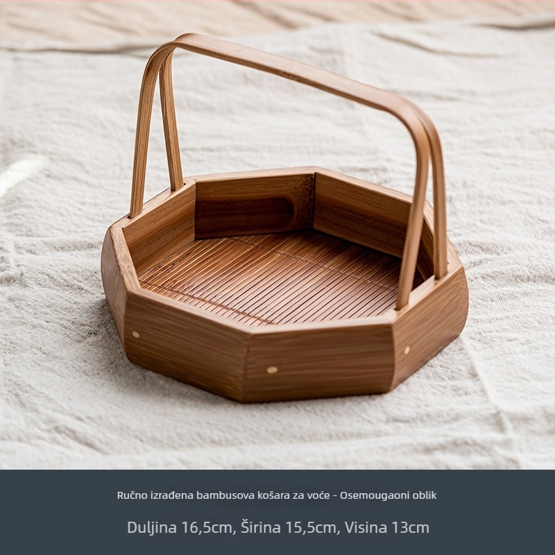 Koš za voće od bambusa Xie jia – vintage, lagani luksuzni retro stil