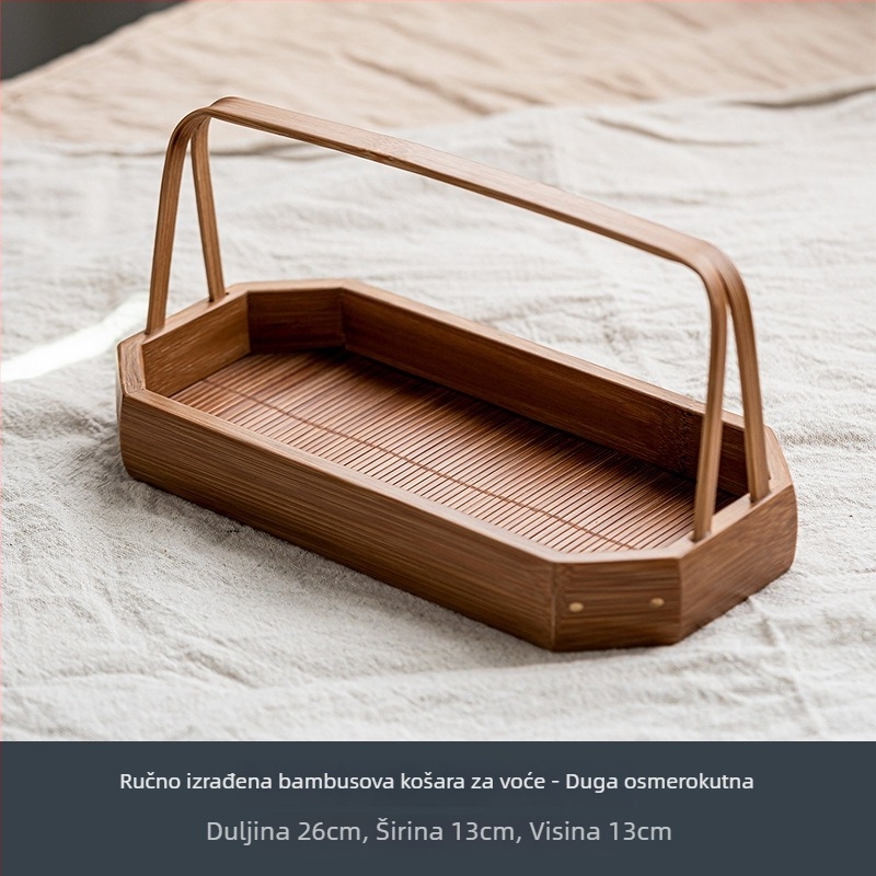 Koš za voće od bambusa Xie jia – vintage, lagani luksuzni retro stil