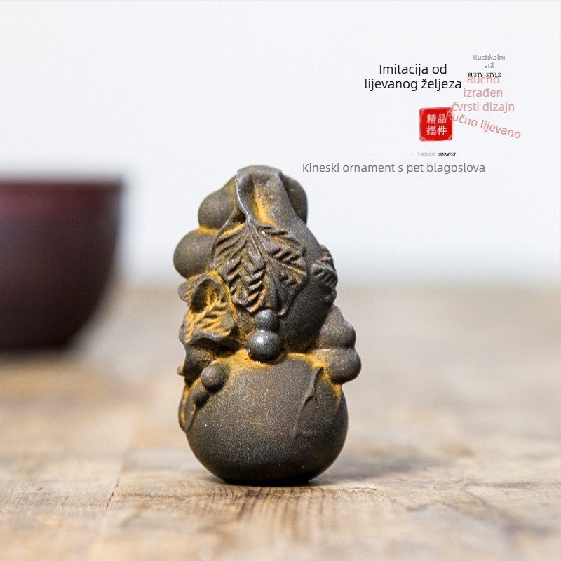 Ozdobna tikva sreće, kineskog stila, od smole, stolni dekor, lijevanje, poliranje, injekcijsko oblikovanje