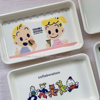 Melamin pladanj za voće i grickalice – sladak crtani dizajn, kućno skladištenje