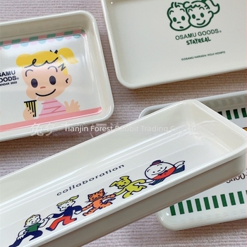 Melamin pladanj za voće i grickalice – sladak crtani dizajn, kućno skladištenje