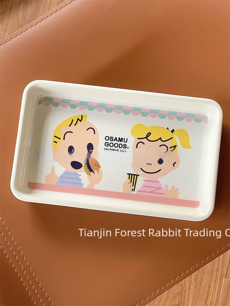 Melamin pladanj za voće i grickalice – sladak crtani dizajn, kućno skladištenje