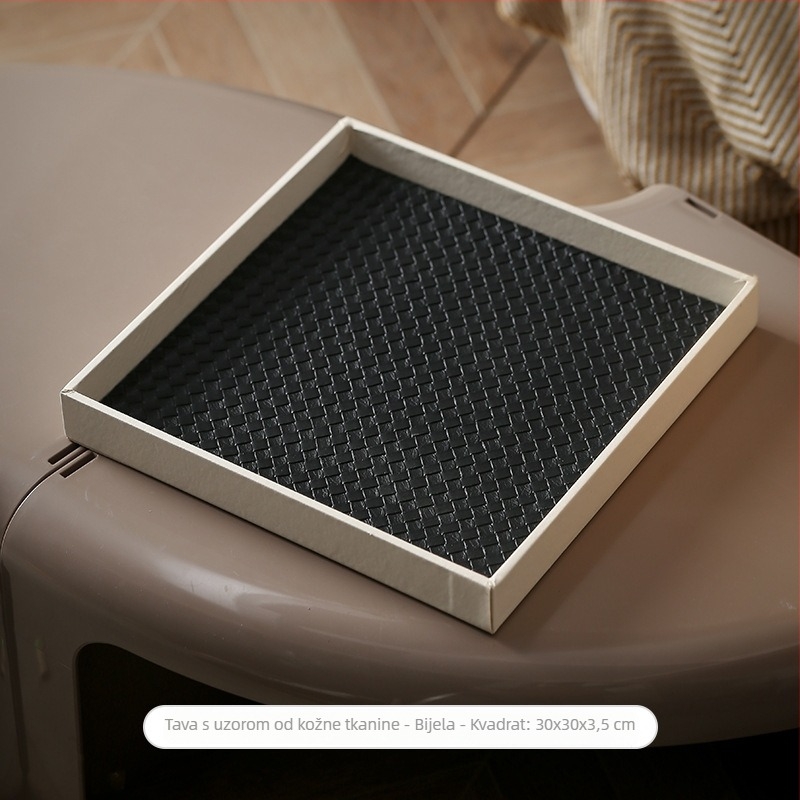 Drveni četvrtasti pladanj za dnevni boravak za pohranu i izlaganje; stil laganog luksuza; prilagodljiv; kartonsko pakiranje; druga vrsta obrade