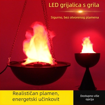LED svjetiljka s lažnim plamenom za Halloween – dekorativni ukrasi, rekvizit za uređenje prostora