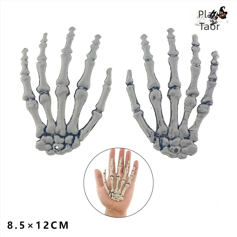 Halloween viseća dekoracija: skeletna ruka, plastična, Halloween stil, rekvizita za scenu