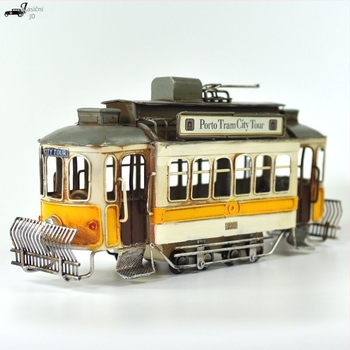Retro željezni tramvaj model za kućnu dekoraciju, pogodna za bar, restoran i kafić