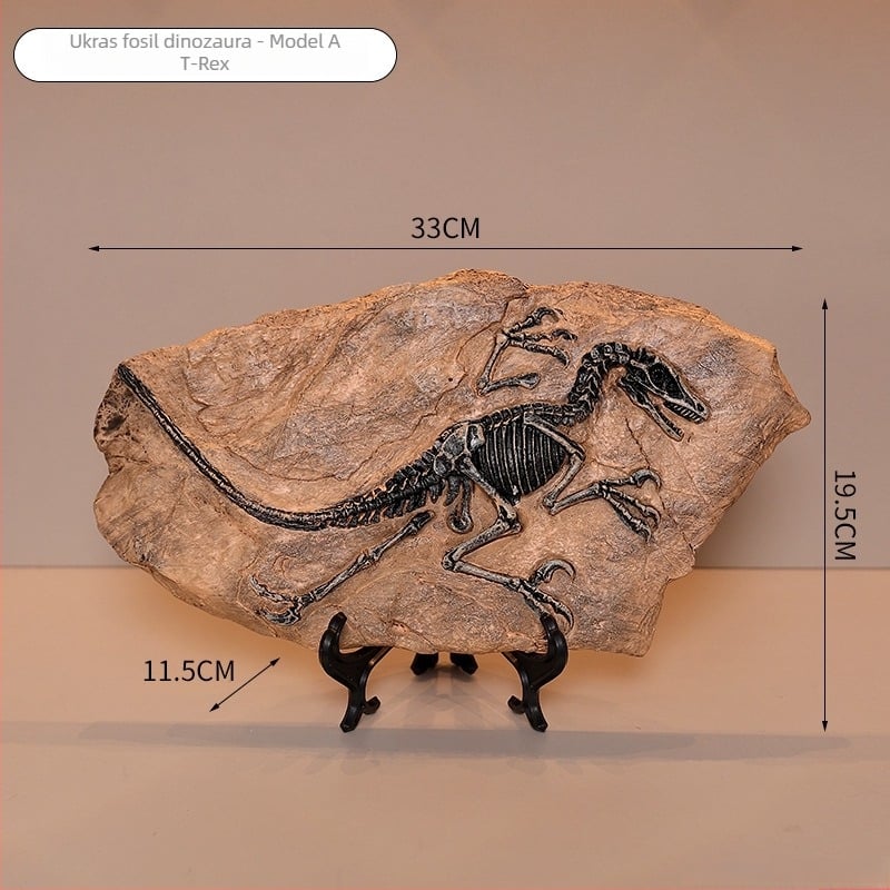 Skulptura od smole dinosaura fosil – Tyrannosaurus Rex, moderna umjetnost dekor, poklon spreman za rođendan ili maturu