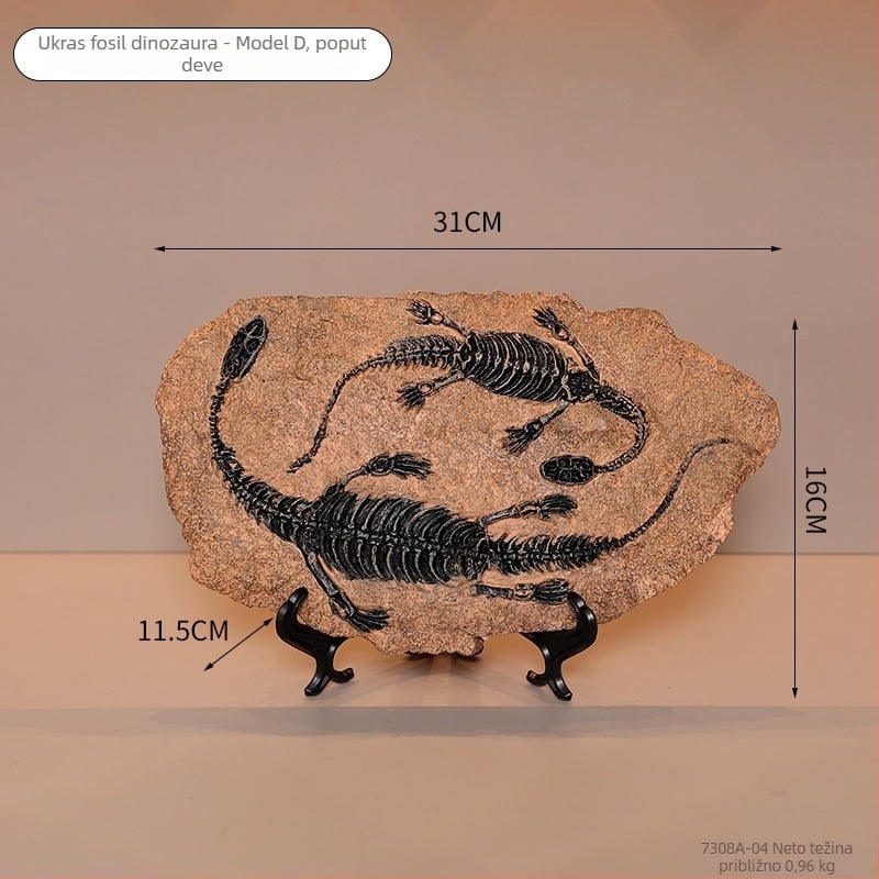 Skulptura od smole dinosaura fosil – Tyrannosaurus Rex, moderna umjetnost dekor, poklon spreman za rođendan ili maturu