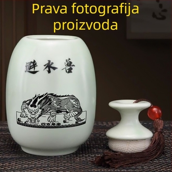 Jufudi porculanska vaza s motivom lotosa-karasa, kineski stil