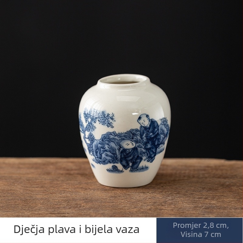 Paint Tang porcelanska vaza, moderni minimalistički stil (Porcelan, Paint Tang, Vaza, Moderni minimalistički stil, Pogodno kao dar)