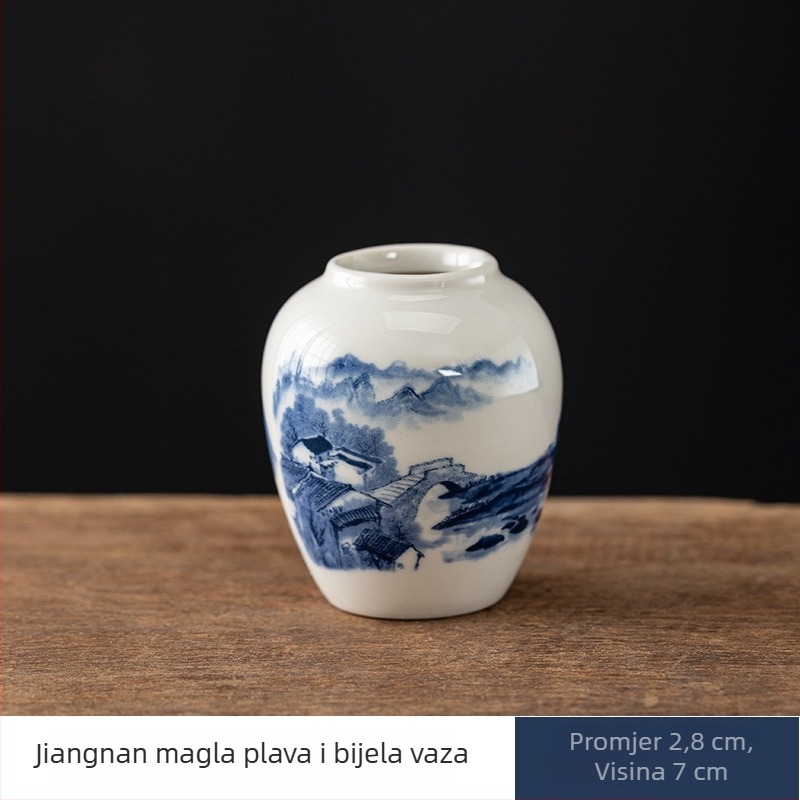 Paint Tang porcelanska vaza, moderni minimalistički stil (Porcelan, Paint Tang, Vaza, Moderni minimalistički stil, Pogodno kao dar)