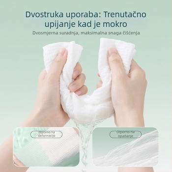 Little Spirit Jednokratna viseća ručnik za mokru i suhu upotrebu, 600 g, biljna vlakna, ravno tkanje, lansirano 2024.