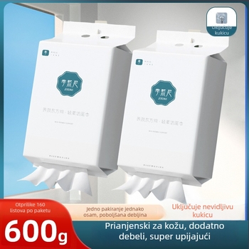 Vješena krpa za lice od viskoznih vlakana, 600 g, velike veličine, debela, za zidnu montažu