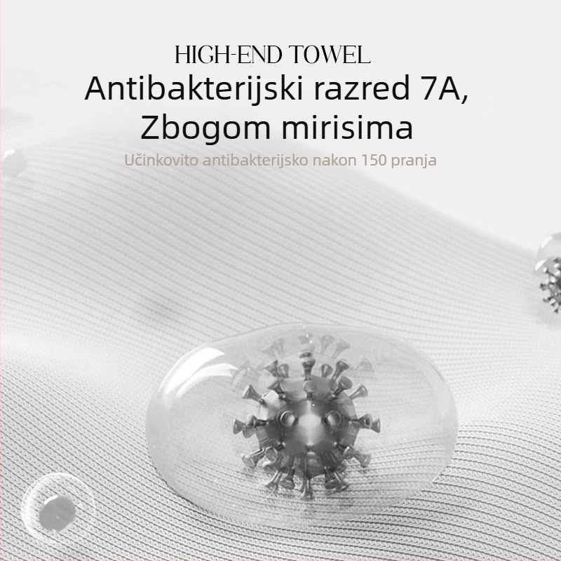 Krpa za lice od 100% pamuka, mekana i upijajuća, jednostavna tkanina, težina 120–140 g
