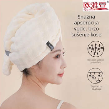 Šal za sušenje kose od koralnog flisa; Materijal: koralni flis; Težina: 100–119 g; Šivanje: obšivanje; Prilagodba dostupna