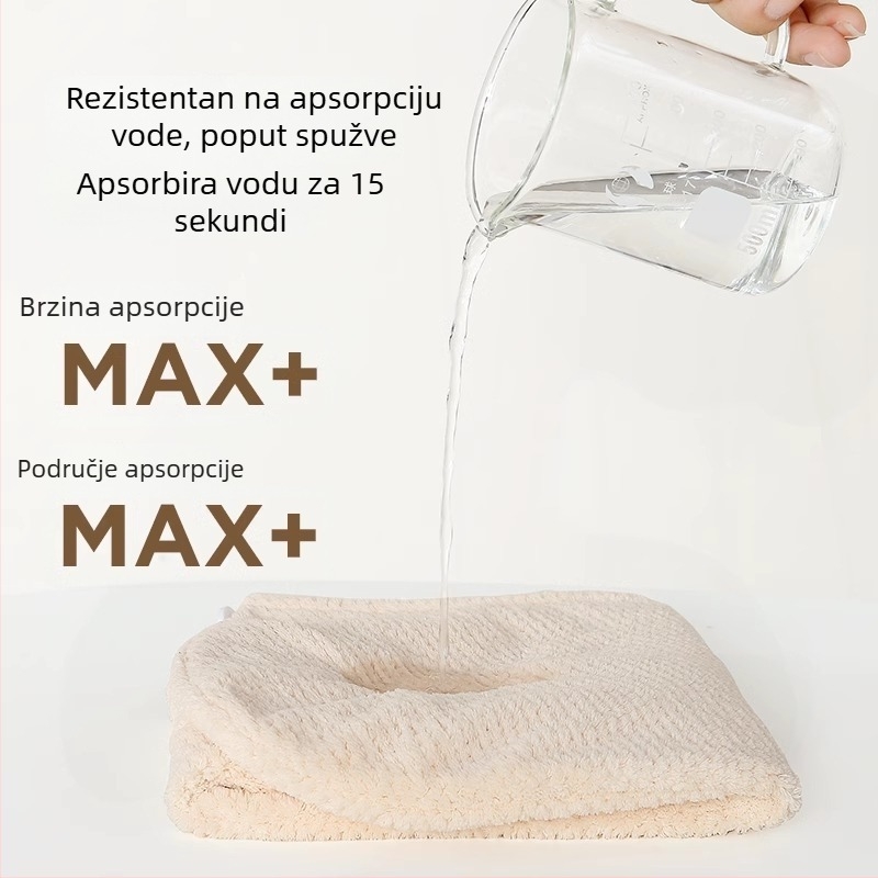 Shu Peng Suhi pokrov za kosu turbano, velur, 150D, plosno tkanje s šest vlakana, težina 140–169 g