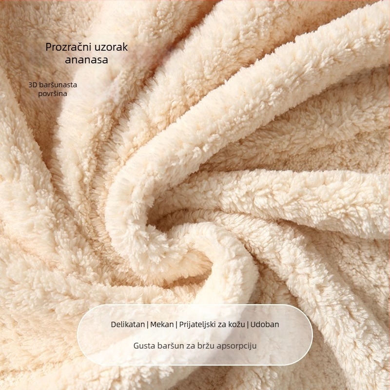 Shu Peng Suhi pokrov za kosu turbano, velur, 150D, plosno tkanje s šest vlakana, težina 140–169 g