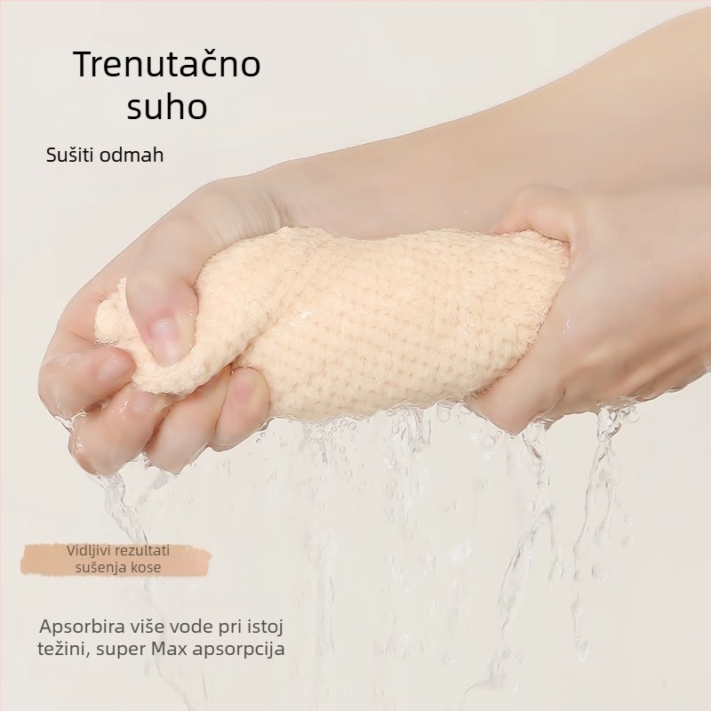 Shu Peng Suhi pokrov za kosu turbano, velur, 150D, plosno tkanje s šest vlakana, težina 140–169 g