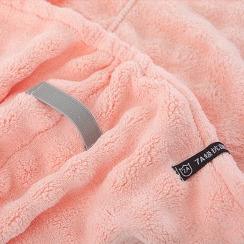 Šal za sušenje kose od koralnog flisa, visoka apsorpcija, ne blijedi, ne gubi kosu, za žene, swallowtail dizajn, mogućnost prilagodbe, 150d vlakno, 120-139 g