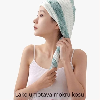 Suha kapa za kosu, koralni pliš, upija i brzo suši, 50–79 g, 21 vlakana, Marka Grace/Jie Liya