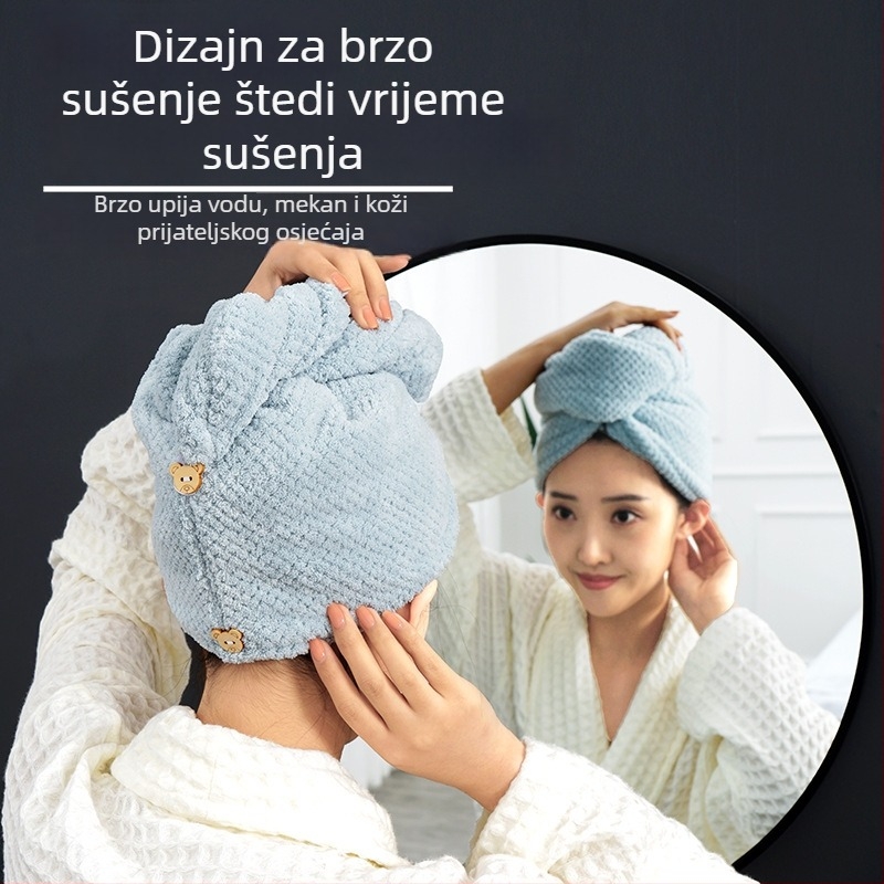 Kapica za kosu od koralnog pliša, 120D vlakna, 80–99 g, prilagodljiva obrada