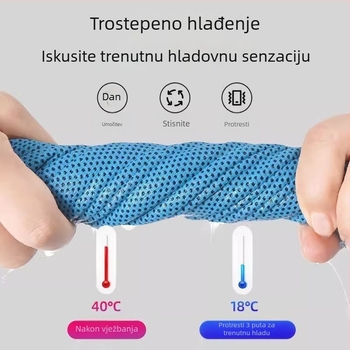 Zglobni ručnik - Cupro vlakna, brzo sušenje, hlađenje i upijanje znoja, težina 0.2