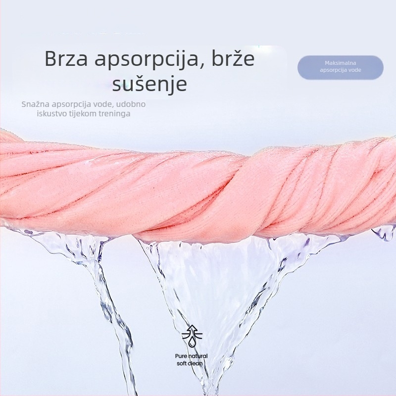 Sportski ručnik od mikrovlakana, 188 g, upija znoj i brzo se suši, prilagodljiv izvezenim logotipom, pogodna za košarku, trčanje, maraton i fitness